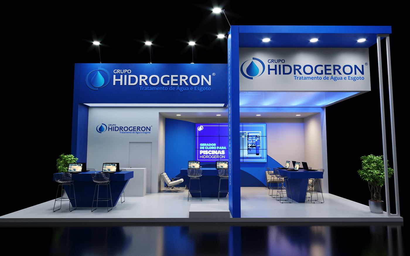 HIDROGERON國外展臺設計造型